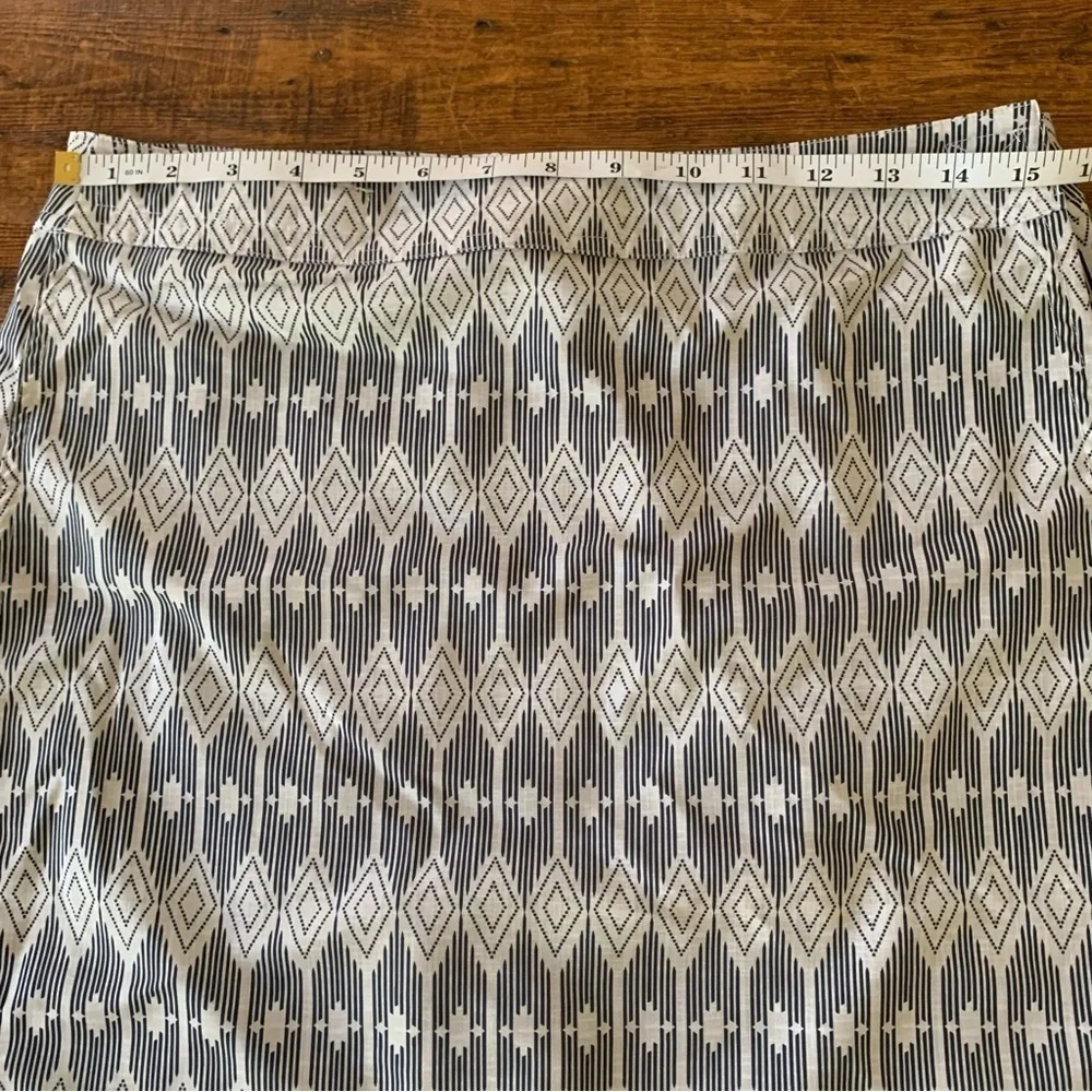 Ripskirt Hawaii Westend Black Cream Geometric Swim Coverup Length 2 Sz M